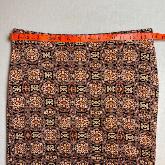 Bobeau Bodycon Pencil Skirt Size M Geometric Print Boho Lined Stretchy - Picture 7 of 13